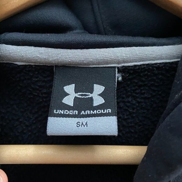 Air Force Falcons USAFA Under Armour UA Hoodie Sweatshirt Small Black Color - Picture 2 of 3